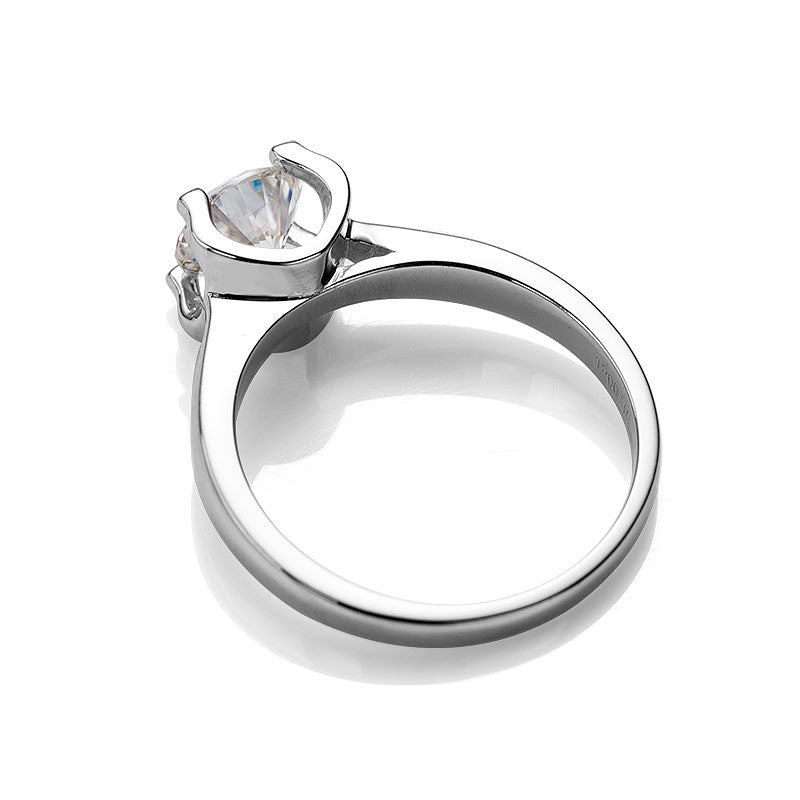 925 Sterling Silver Moissanite Bull Head Ring birthday wedding