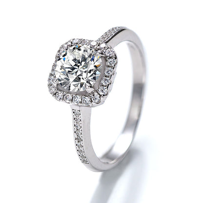 Special Offer-Round Shape Moissanite S925 Sterling Silver Ring Setting