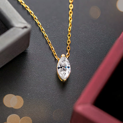 Marquise Moissanite Pendant Necklace