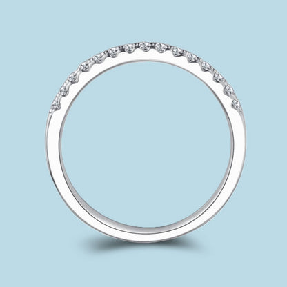 Round Moissanite Stackable Band Ring