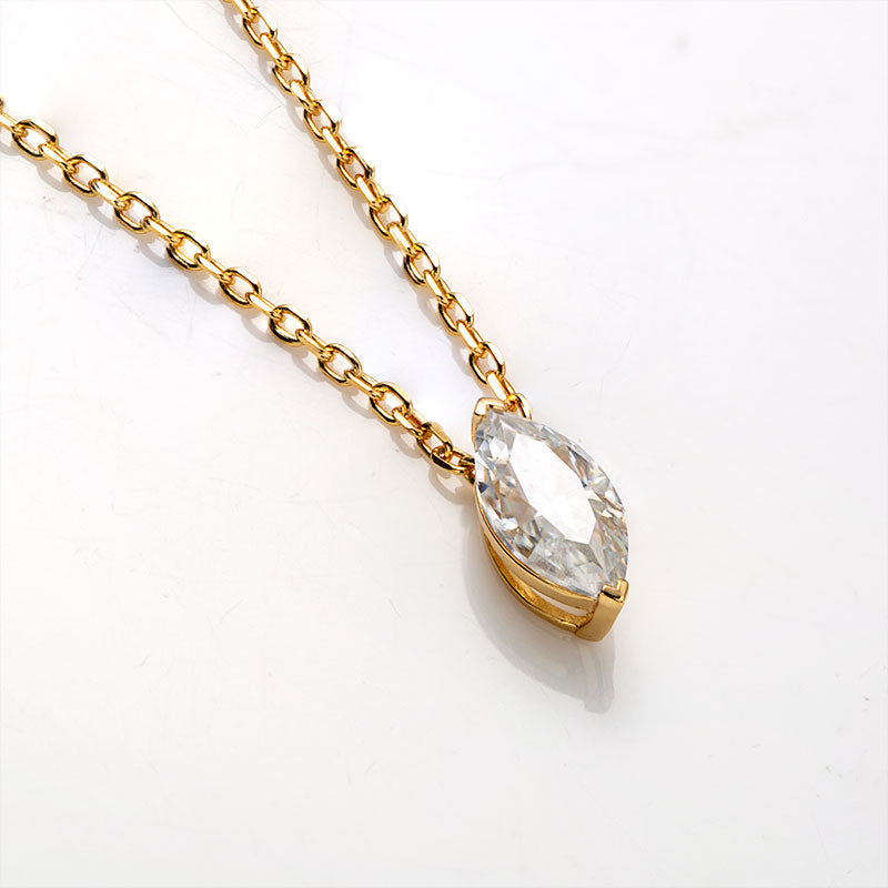 Marquise Moissanite Pendant Necklace