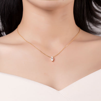 Marquise Moissanite Pendant Necklace