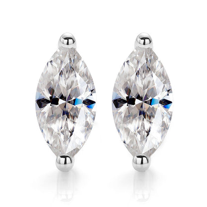 Marquise Moissanite Earrings