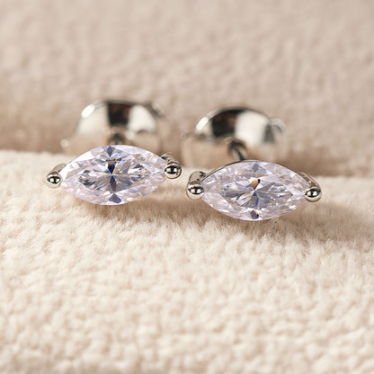 Marquise Moissanite Earrings