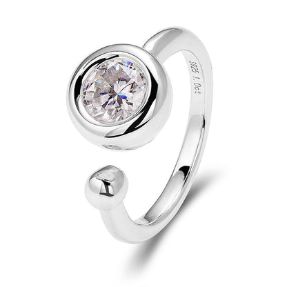 Round Shape Bezel Wrap Ring