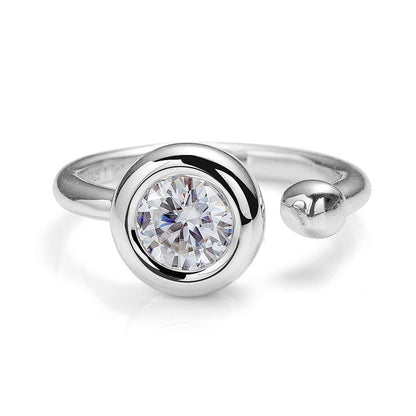 Round Shape Bezel Wrap Ring