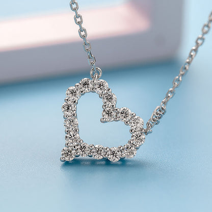 Heart Shape Moissanite Pendant Necklace