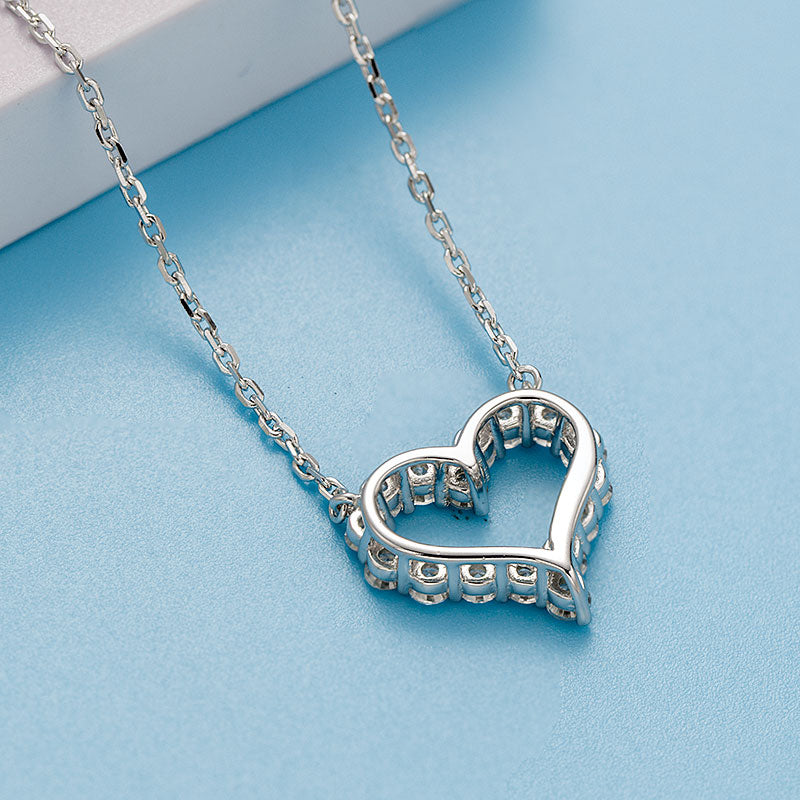 Heart Shape Moissanite Pendant Necklace