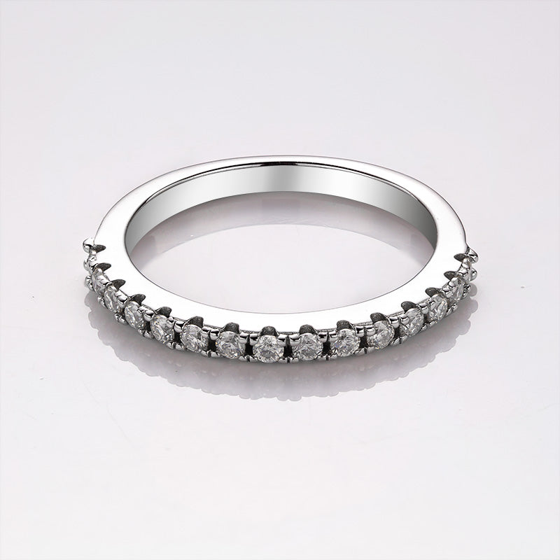 7 Stones Moissanite Stackable Band Ring